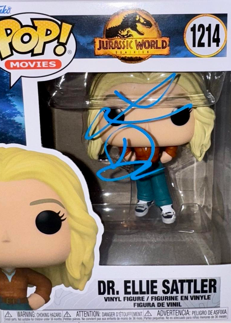 Laura Dern Signed Funko Pop #1214 "Dr. Ellie Sattler" - Beckett COA #02